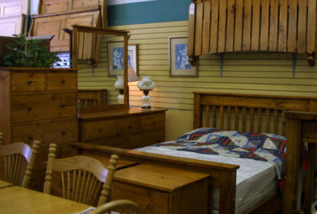 Cottage Bedroom Set, handmade solid pine cottage bedroom set, Lloyd's Mennonite Furniture Bradford Ontario.