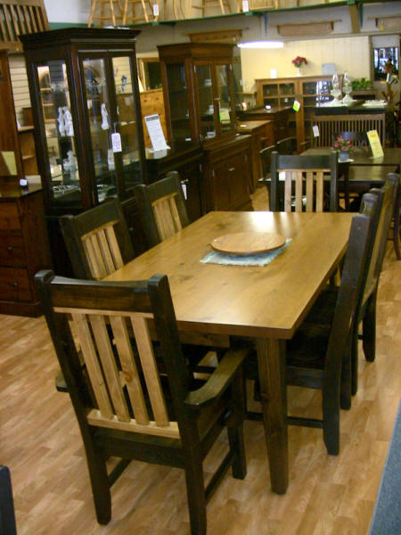 Barn board table, handcrafted Mennonite barn board table, hand made solid wood barnboard table, Lloyd's Mennonite Furniture Bradford Ontario.