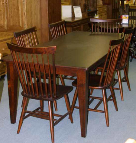 Mennonite 7 pc Maple dining room furniture set, Mennonite kitchen furniture set, Lloyd's Furniture Bradford and our new store in Schomberg Ontario.