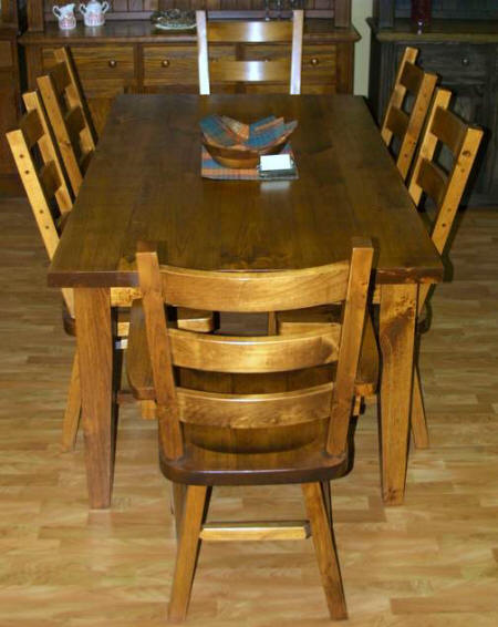 Barnboard dining room set