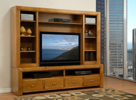 TV hutch, HD TV console with hutch, plasma tv console with hutch, flat panel tv console with hutch, tv stands and furniture, Lloyd's Furniture Bradford and our new store in Schomberg Ontario.