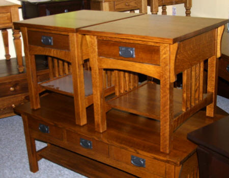 Mission coffee table, Mennonite Mission handcrafted, handmade, solid wood  end tables and coffee tables, Lloyd's Mennonite Furniture Bradford Ontario.